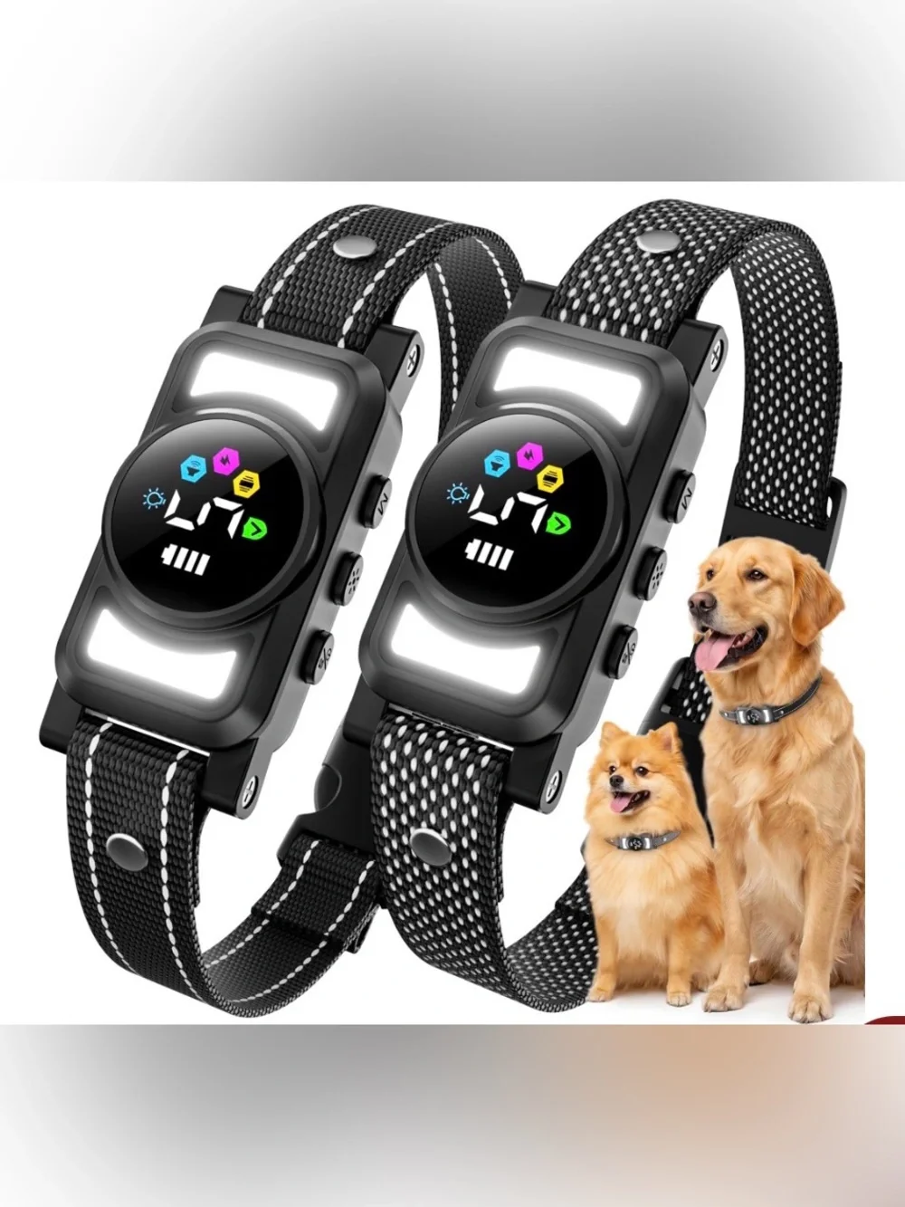 Jicawz AI Dog Bark Collar - Black
